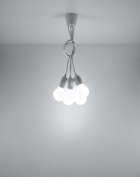 Lampa wisząca DIEGO 5 biała Lampa wisząca DIEGO 5 biała