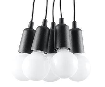 Lampa wisząca DIEGO 5 czarna Lampa wisząca DIEGO 5 czarna