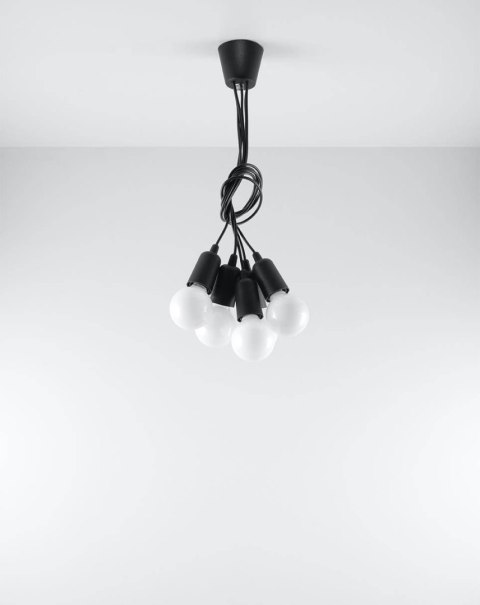 Lampa wisząca DIEGO 5 czarna Lampa wisząca DIEGO 5 czarna