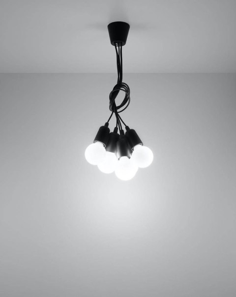 Lampa wisząca DIEGO 5 czarna Lampa wisząca DIEGO 5 czarna