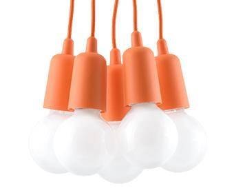 Lampa wisząca DIEGO 5 pomarańczowy Lampa wisząca DIEGO 5 pomarańczowy