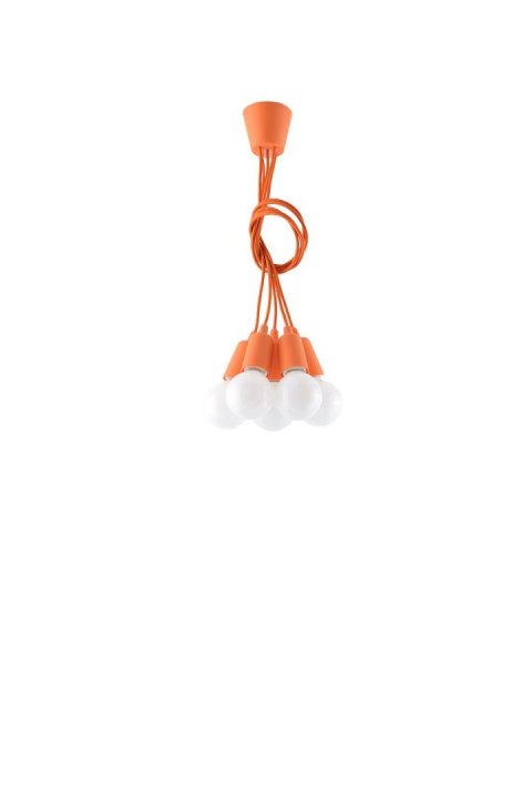 Lampa wisząca DIEGO 5 pomarańczowy Lampa wisząca DIEGO 5 pomarańczowy