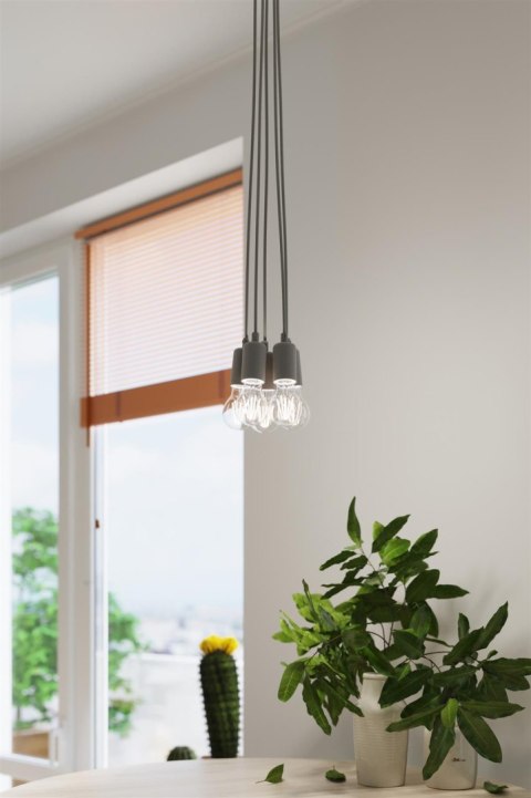 Lampa wisząca DIEGO 5 szara Lampa wisząca DIEGO 5 szara