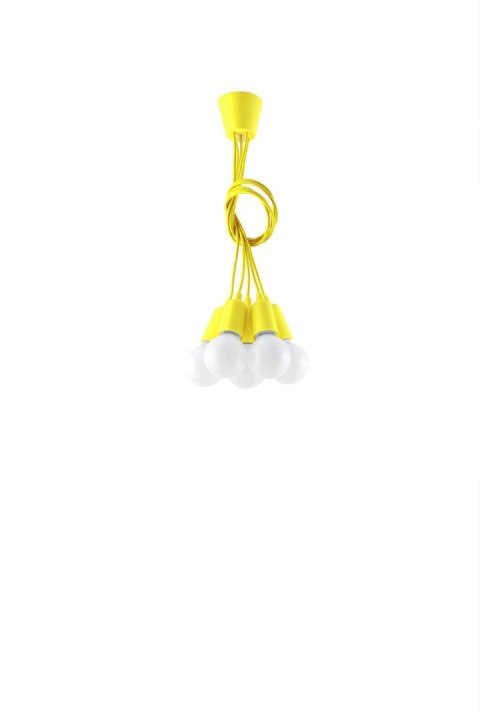 Lampa wisząca DIEGO 5 żółta Lampa wisząca DIEGO 5 żółta