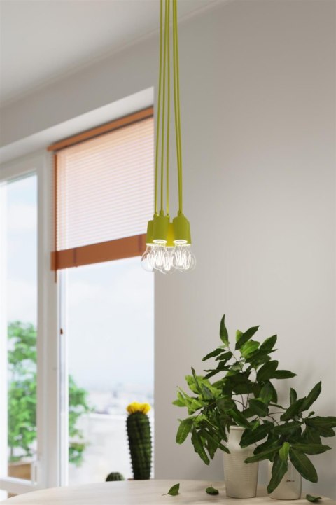 Lampa wisząca DIEGO 5 żółta Lampa wisząca DIEGO 5 żółta