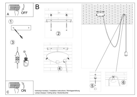 Lampa wisząca EDISON 1 LONG czarny Lampa wisząca EDISON 1 LONG czarny
