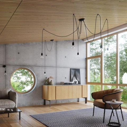 Lampa wisząca EDISON 1 LONG czarny Lampa wisząca EDISON 1 LONG czarny