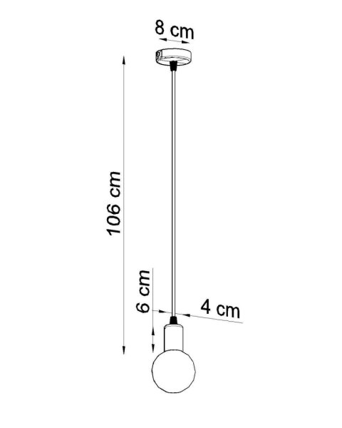 Lampa wisząca EDISON czarna Lampa wisząca EDISON czarna