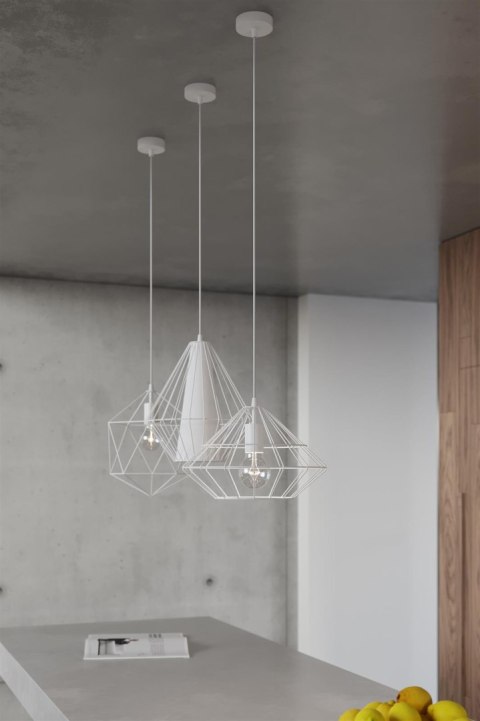 Lampa wisząca GASPARE biała Lampa wisząca GASPARE biała