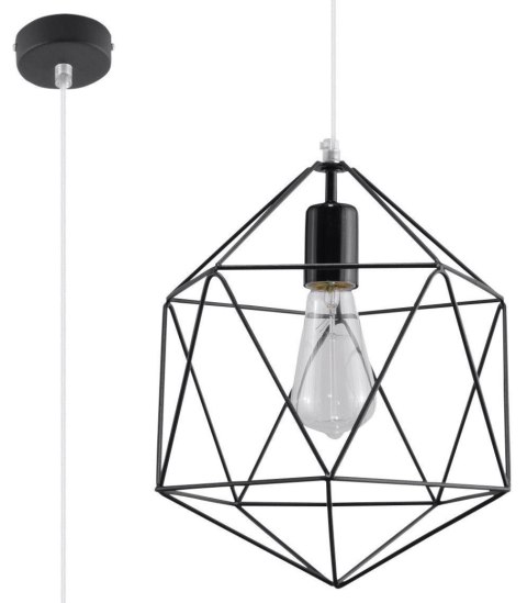 Lampa wisząca GASPARE czarna Lampa wisząca GASPARE czarna