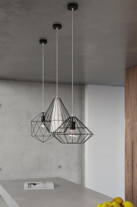 Lampa wisząca GASPARE czarna Lampa wisząca GASPARE czarna