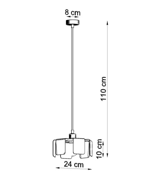 Lampa wisząca TULIP czarny Lampa wisząca TULIP czarny