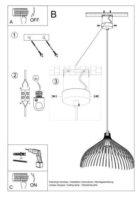 Lampa wisząca UMB biały Lampa wisząca UMB biały
