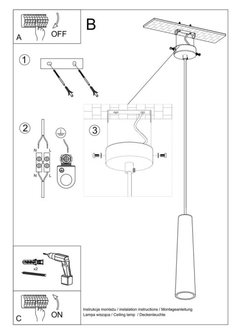 Lampa wisząca ceramiczna ELECTRA Lampa wisząca ceramiczna ELECTRA