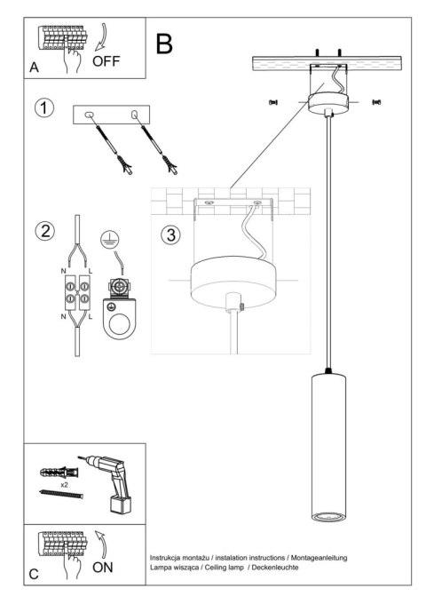 Lampa wisząca ceramiczna NANCY Lampa wisząca ceramiczna NANCY
