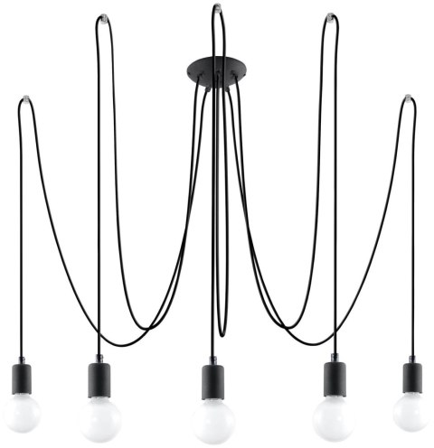 Żyrandol EDISON 5 czarny Żyrandol EDISON 5 czarny
