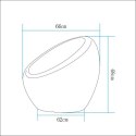 Fotel ogrodowy COMFY LED RGBW 16 kolorów 68 cm