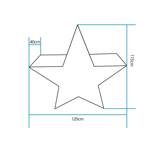 Lampa ogrodowa dekoracyjna gwiazda STAR XL LED RGBW 16 kolorów 120 cm Lampa ogrodowa dekoracyjna gwiazda STAR XL LED RGBW 16 kolorów 120 cm