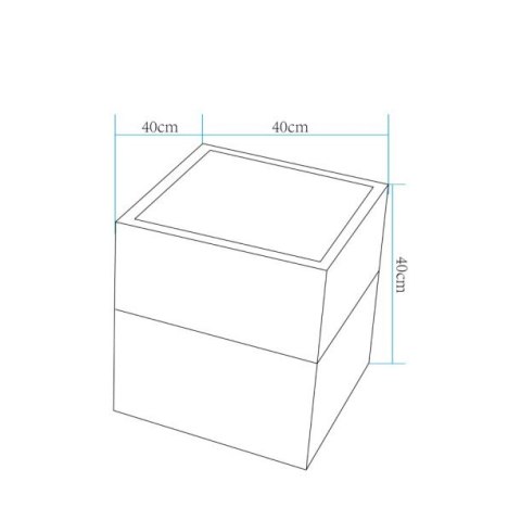 Lampa ogrodowa donica FLOWER CUBE LED RGBW 16 kolorów 40 cm Lampa ogrodowa donica FLOWER CUBE LED RGBW 16 kolorów 40 cm