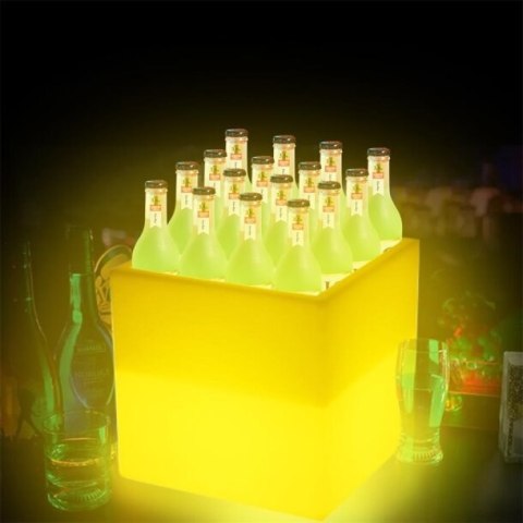Lampa ogrodowa donica FLOWER CUBE LED RGBW 16 kolorów 40 cm Lampa ogrodowa donica FLOWER CUBE LED RGBW 16 kolorów 40 cm