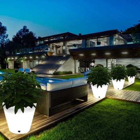 Lampa ogrodowa donica FLOWER POT M LED RGBW 16 kolorów 40 cm Lampa ogrodowa donica FLOWER POT M LED RGBW 16 kolorów 40 cm