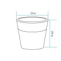 Lampa ogrodowa donica FLOWER POT S LED RGBW 16 kolorów 29 cm
