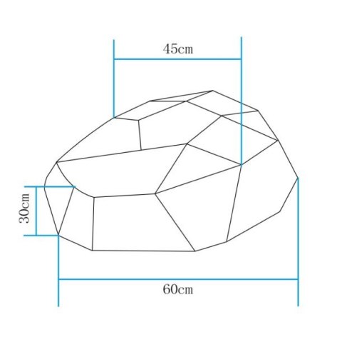 Lampa ogrodowa kamień DIAMOND L LED RGBW 16 kolorów 60 cm Lampa ogrodowa kamień DIAMOND L LED RGBW 16 kolorów 60 cm