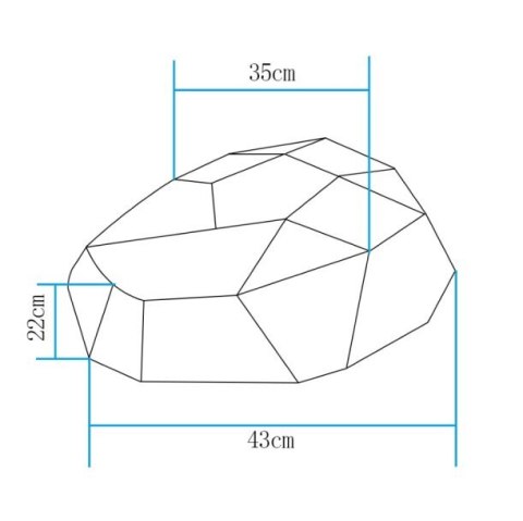 Lampa ogrodowa kamień DIAMOND M LED RGBW 16 kolorów 43 cm Lampa ogrodowa kamień DIAMOND M LED RGBW 16 kolorów 43 cm