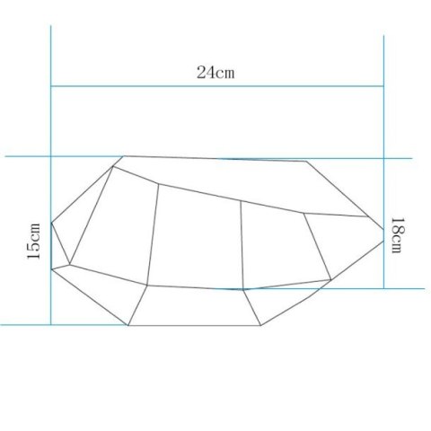 Lampa ogrodowa kamień DIAMOND S LED RGBW 16 kolorów 27 cm Lampa ogrodowa kamień DIAMOND S LED RGBW 16 kolorów 27 cm