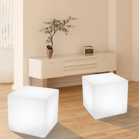 Lampa ogrodowa kostka CUBIC L LED RGBW 16 kolorów 43 cm Lampa ogrodowa kostka CUBIC L LED RGBW 16 kolorów 43 cm