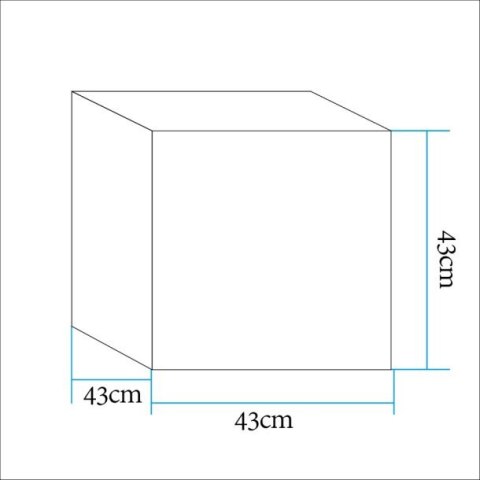 Lampa ogrodowa kostka CUBIC L LED RGBW 16 kolorów 43 cm Lampa ogrodowa kostka CUBIC L LED RGBW 16 kolorów 43 cm