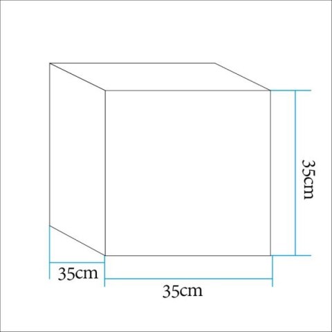 Lampa ogrodowa kostka CUBIC LED M RGBW 16 kolorów 35 cm Lampa ogrodowa kostka CUBIC LED M RGBW 16 kolorów 35 cm