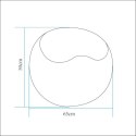 Lampa ogrodowa pufa APPLE L LED RGBW 16 kolorów 65 cm