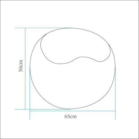 Lampa ogrodowa pufa APPLE L LED RGBW 16 kolorów 65 cm Lampa ogrodowa pufa APPLE L LED RGBW 16 kolorów 65 cm