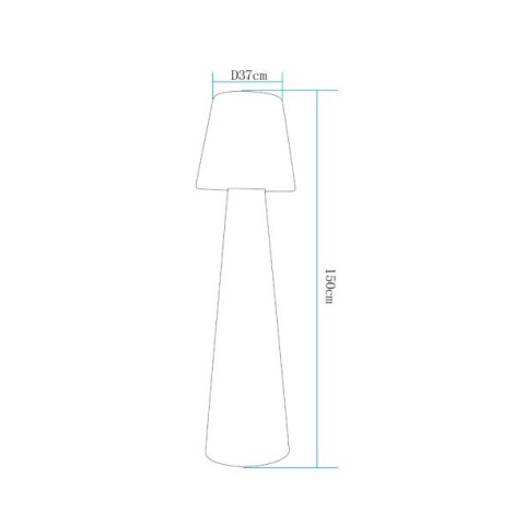 Lampa ogrodowa stojąca GARDENA L LED RGBW 16 kolorów 150 cm Lampa ogrodowa stojąca GARDENA L LED RGBW 16 kolorów 150 cm