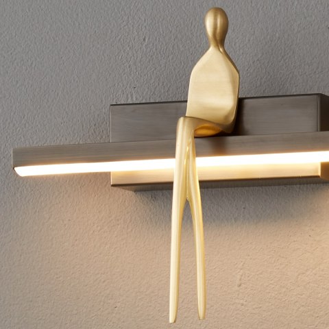 Lampa ścienna AMICI czarna 31 cm Lampa ścienna AMICI czarna 31 cm