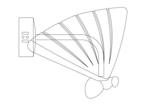 Lampa ścienna BEE LED złota 18 cm Lampa ścienna BEE LED złota 18 cm