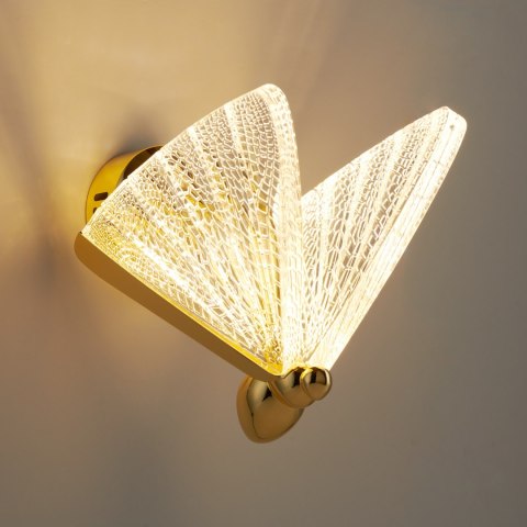 Lampa ścienna BEE LED złota 22 cm Lampa ścienna BEE LED złota 22 cm