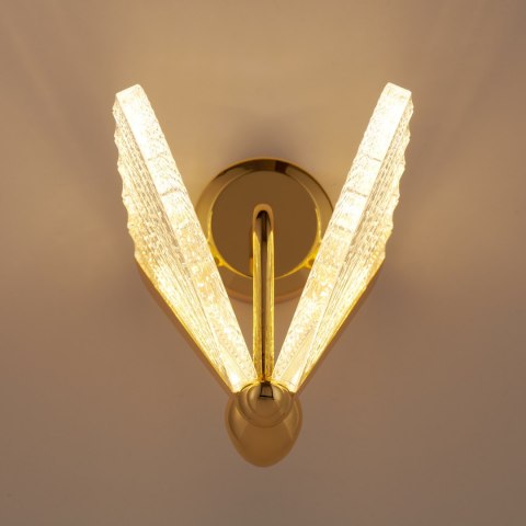 Lampa ścienna BEE LED złota 22 cm Lampa ścienna BEE LED złota 22 cm