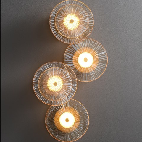 Lampa ścienna LUXIO-4 LED bursztynowa 32 cm Lampa ścienna LUXIO-4 LED bursztynowa 32 cm