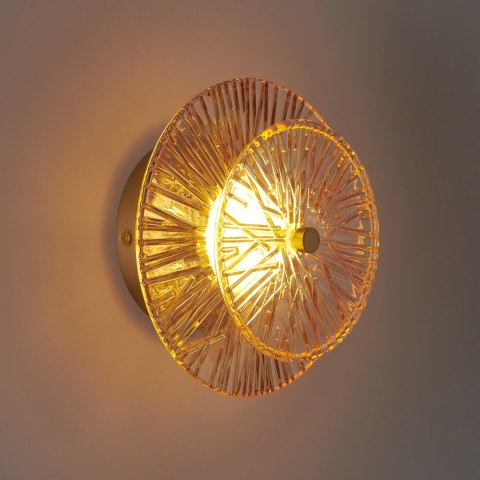 Lampa ścienna LUXIO LED bursztynowa 20 cm Lampa ścienna LUXIO LED bursztynowa 20 cm