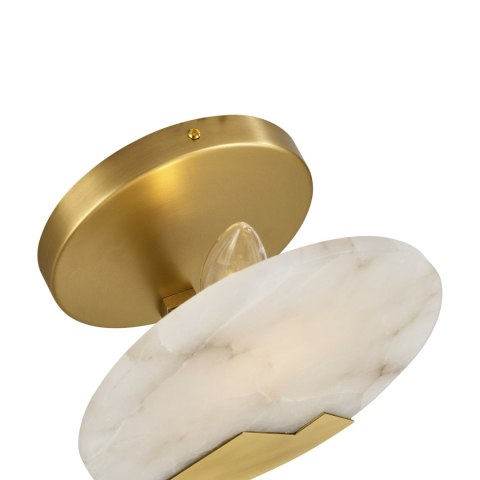 Lampa ścienna MARMO biały marmur i mosiądz 20cm Lampa ścienna MARMO biały marmur i mosiądz 20cm