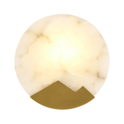 Lampa ścienna MARMO biały marmur i mosiądz 20cm Lampa ścienna MARMO biały marmur i mosiądz 20cm