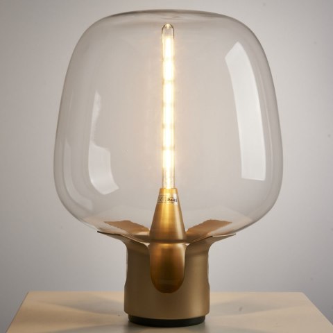 Lampa stołowa FATA transparentno złota 35 *46 cm Lampa stołowa FATA transparentno złota 35 *46 cm