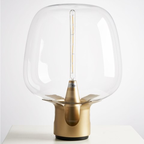 Lampa stołowa FATA transparentno złota 35 *46 cm Lampa stołowa FATA transparentno złota 35 *46 cm