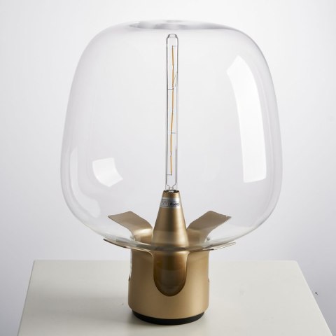Lampa stołowa FATA transparentno złota 35 *46 cm Lampa stołowa FATA transparentno złota 35 *46 cm
