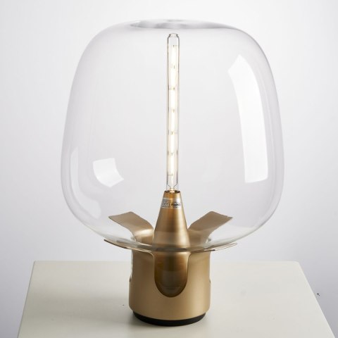 Lampa stołowa FATA transparentno złota 35 *46 cm Lampa stołowa FATA transparentno złota 35 *46 cm