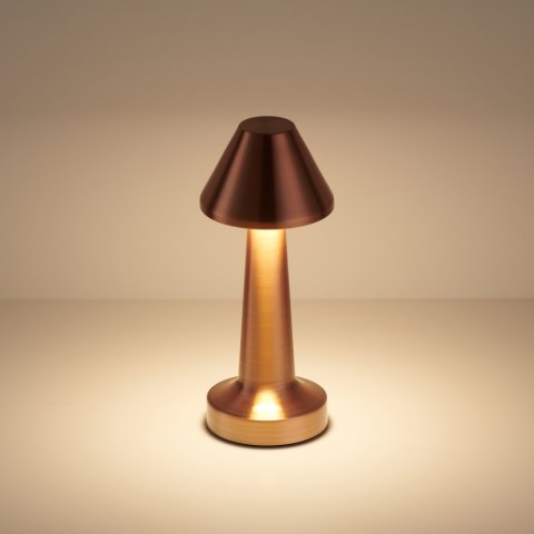 Lampa stołowa TAVOLO B LED dotykowa miedziana 22 cm Lampa stołowa TAVOLO B LED dotykowa miedziana 22 cm