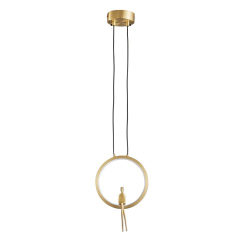 Lampa wisząca AMICI led złota 27 cm Lampa wisząca AMICI led złota 27 cm