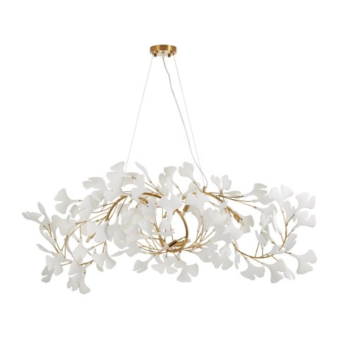 Lampa wisząca BOTANIKA WAVE złoto biała 125 cm Lampa wisząca BOTANIKA WAVE złoto biała 125 cm
